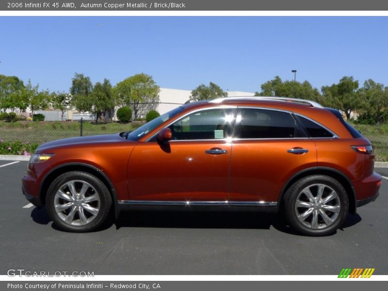 Autumn Copper Metallic / Brick/Black 2006 Infiniti FX 45 AWD