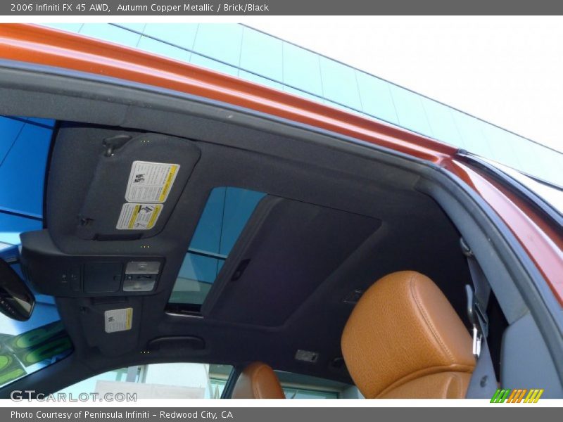 Autumn Copper Metallic / Brick/Black 2006 Infiniti FX 45 AWD
