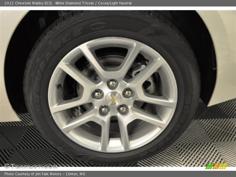 White Diamond Tricoat / Cocoa/Light Neutral 2013 Chevrolet Malibu ECO