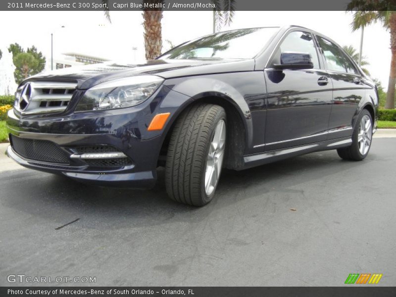 Capri Blue Metallic / Almond/Mocha 2011 Mercedes-Benz C 300 Sport