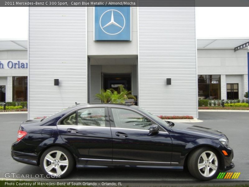 Capri Blue Metallic / Almond/Mocha 2011 Mercedes-Benz C 300 Sport