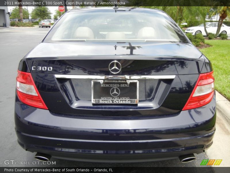 Capri Blue Metallic / Almond/Mocha 2011 Mercedes-Benz C 300 Sport