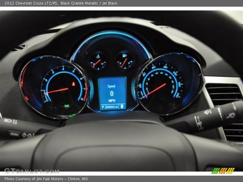 Black Granite Metallic / Jet Black 2012 Chevrolet Cruze LTZ/RS