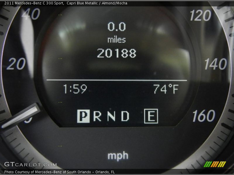 Capri Blue Metallic / Almond/Mocha 2011 Mercedes-Benz C 300 Sport