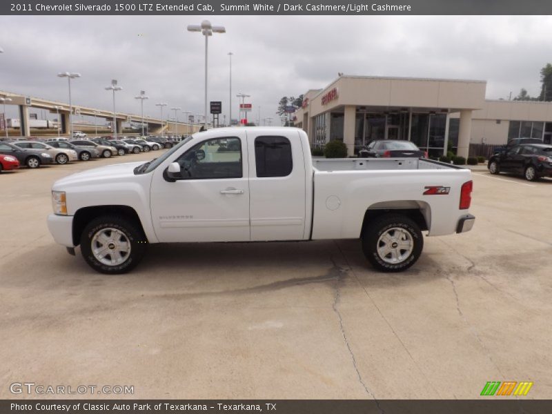 Summit White / Dark Cashmere/Light Cashmere 2011 Chevrolet Silverado 1500 LTZ Extended Cab