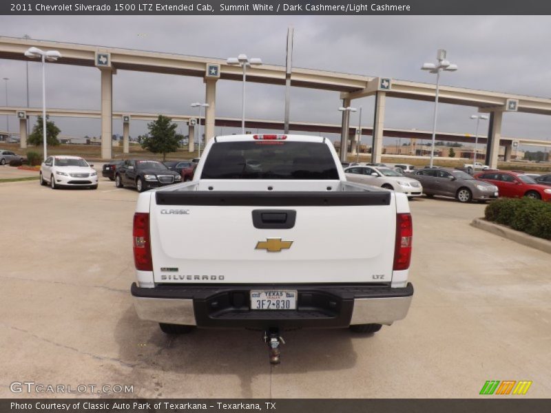 Summit White / Dark Cashmere/Light Cashmere 2011 Chevrolet Silverado 1500 LTZ Extended Cab