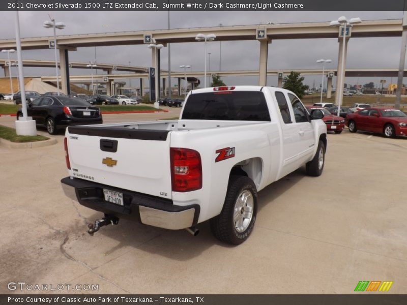 Summit White / Dark Cashmere/Light Cashmere 2011 Chevrolet Silverado 1500 LTZ Extended Cab
