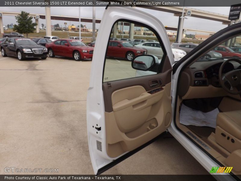 Summit White / Dark Cashmere/Light Cashmere 2011 Chevrolet Silverado 1500 LTZ Extended Cab