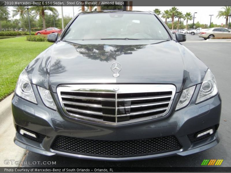 Steel Grey Metallic / Almond Beige 2010 Mercedes-Benz E 550 Sedan