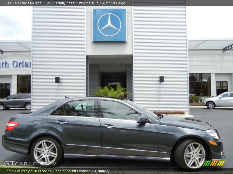 Steel Grey Metallic / Almond Beige 2010 Mercedes-Benz E 550 Sedan