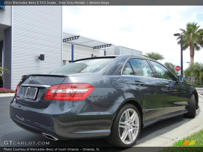 Steel Grey Metallic / Almond Beige 2010 Mercedes-Benz E 550 Sedan
