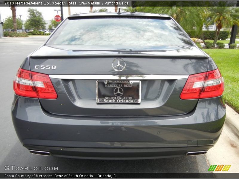 Steel Grey Metallic / Almond Beige 2010 Mercedes-Benz E 550 Sedan