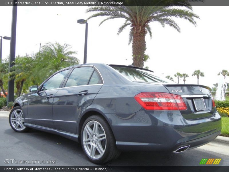 Steel Grey Metallic / Almond Beige 2010 Mercedes-Benz E 550 Sedan