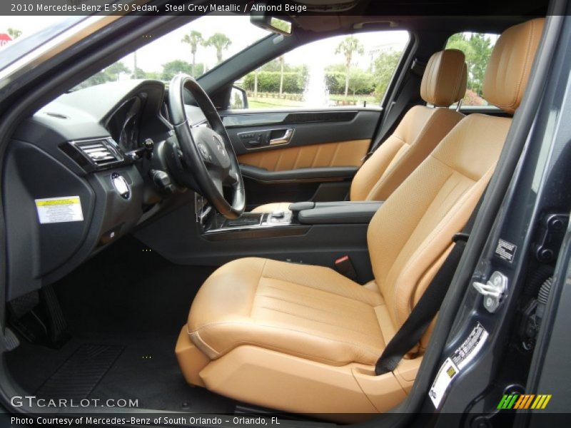 Steel Grey Metallic / Almond Beige 2010 Mercedes-Benz E 550 Sedan