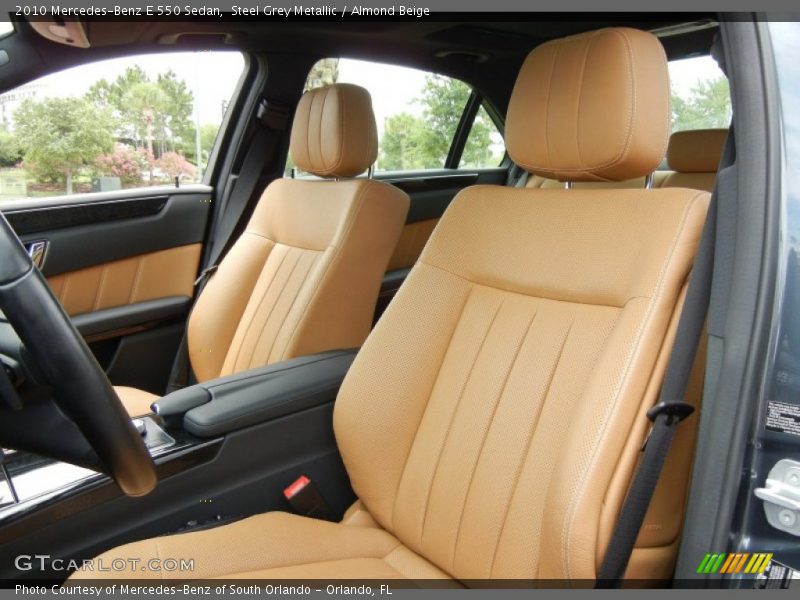 Steel Grey Metallic / Almond Beige 2010 Mercedes-Benz E 550 Sedan