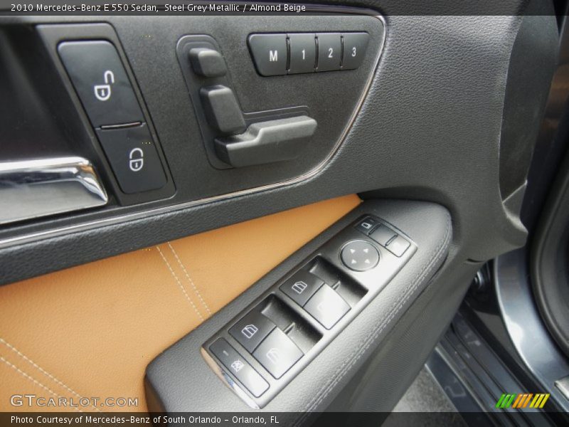 Steel Grey Metallic / Almond Beige 2010 Mercedes-Benz E 550 Sedan