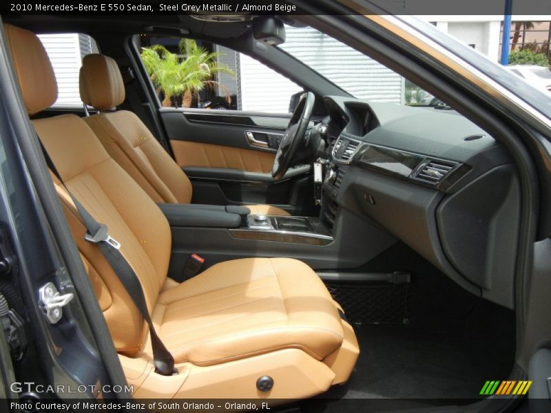 Steel Grey Metallic / Almond Beige 2010 Mercedes-Benz E 550 Sedan