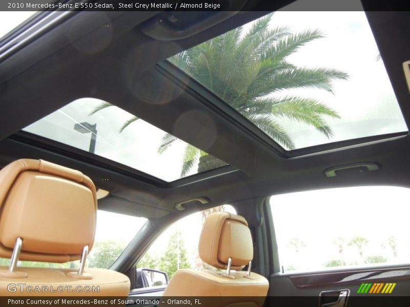 Steel Grey Metallic / Almond Beige 2010 Mercedes-Benz E 550 Sedan