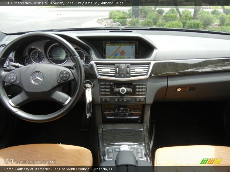 Steel Grey Metallic / Almond Beige 2010 Mercedes-Benz E 550 Sedan