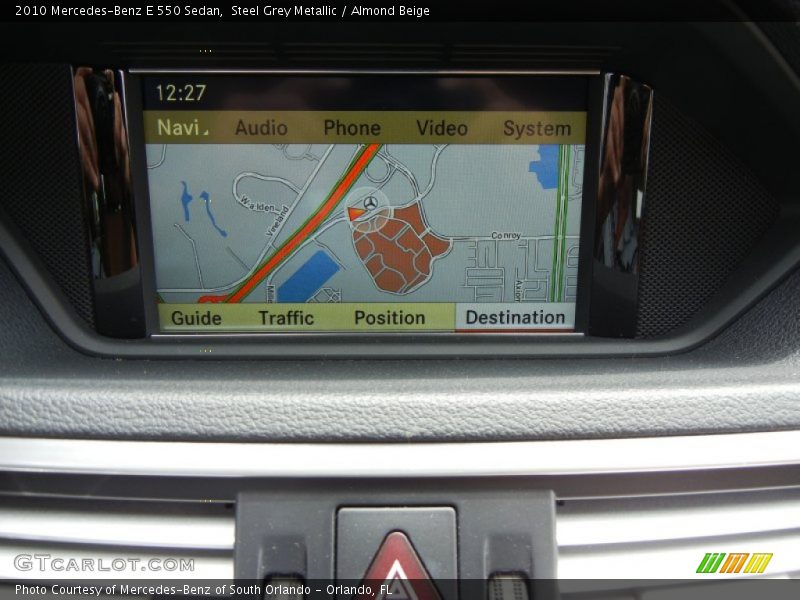 Steel Grey Metallic / Almond Beige 2010 Mercedes-Benz E 550 Sedan