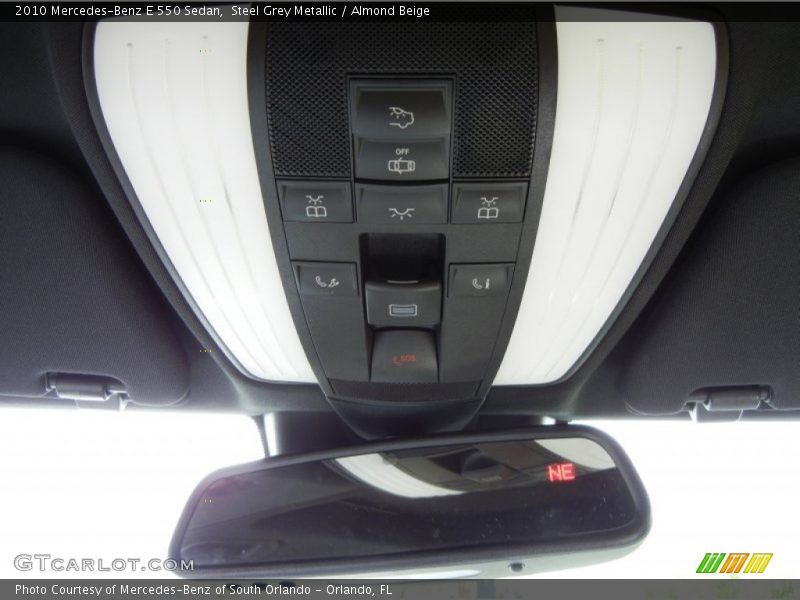 Steel Grey Metallic / Almond Beige 2010 Mercedes-Benz E 550 Sedan