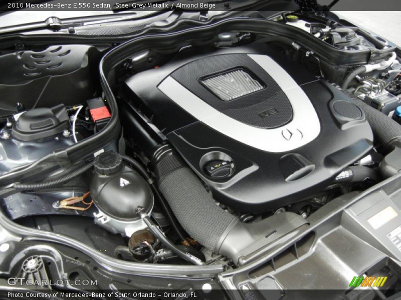 Steel Grey Metallic / Almond Beige 2010 Mercedes-Benz E 550 Sedan