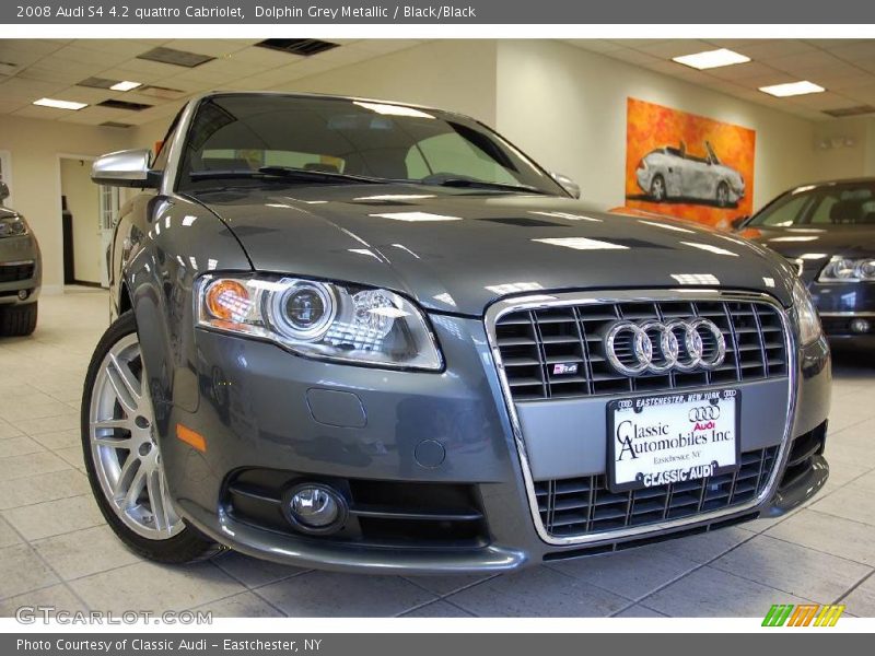 Dolphin Grey Metallic / Black/Black 2008 Audi S4 4.2 quattro Cabriolet