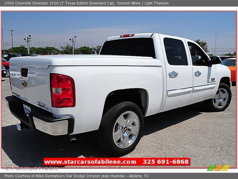 Summit White / Light Titanium 2009 Chevrolet Silverado 1500 LT Texas Edition Extended Cab