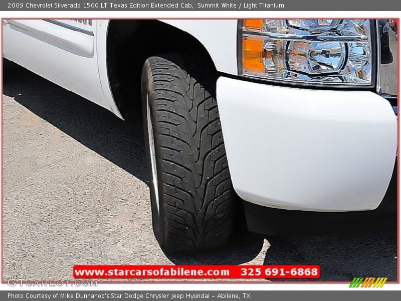 Summit White / Light Titanium 2009 Chevrolet Silverado 1500 LT Texas Edition Extended Cab