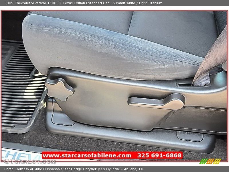 Summit White / Light Titanium 2009 Chevrolet Silverado 1500 LT Texas Edition Extended Cab
