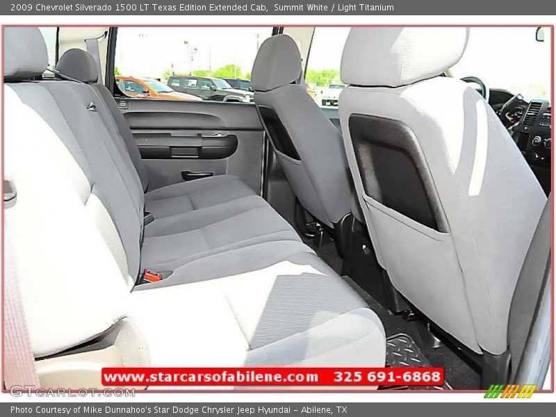 Summit White / Light Titanium 2009 Chevrolet Silverado 1500 LT Texas Edition Extended Cab