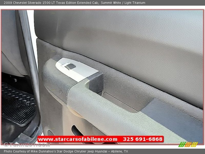 Summit White / Light Titanium 2009 Chevrolet Silverado 1500 LT Texas Edition Extended Cab