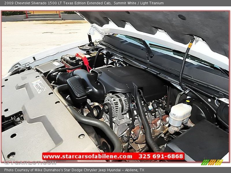 Summit White / Light Titanium 2009 Chevrolet Silverado 1500 LT Texas Edition Extended Cab