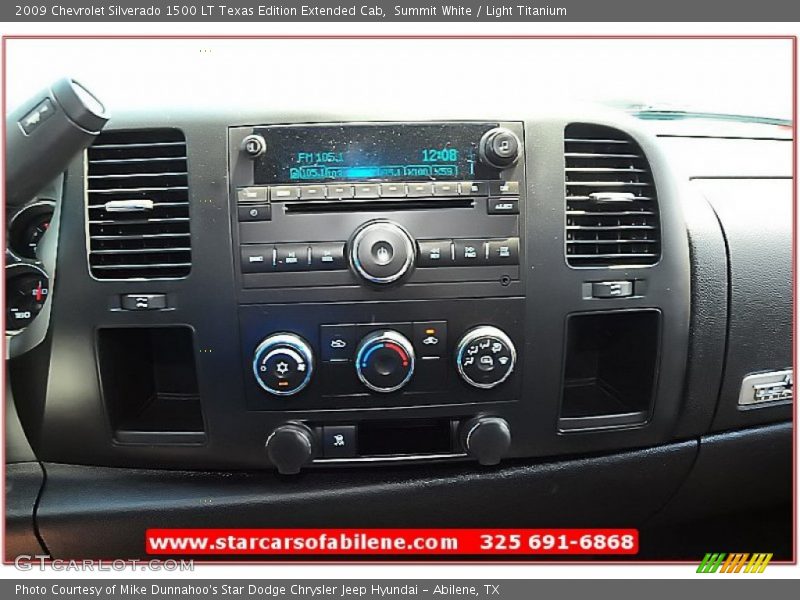 Summit White / Light Titanium 2009 Chevrolet Silverado 1500 LT Texas Edition Extended Cab