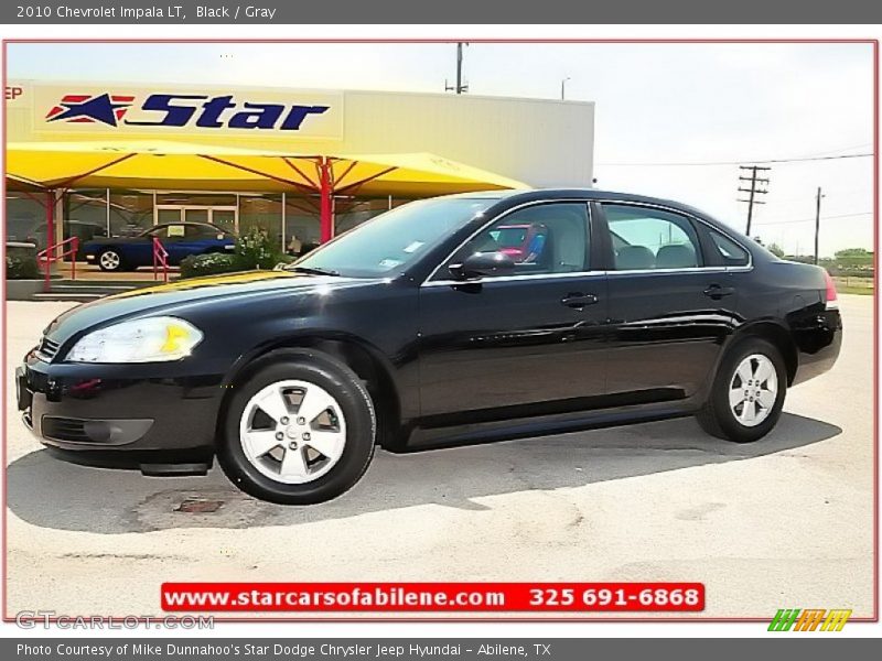 Black / Gray 2010 Chevrolet Impala LT
