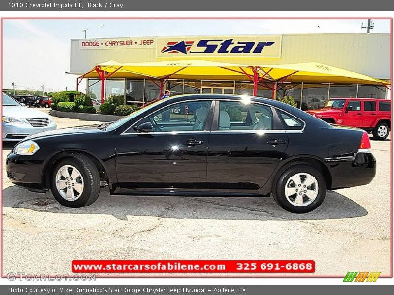 Black / Gray 2010 Chevrolet Impala LT