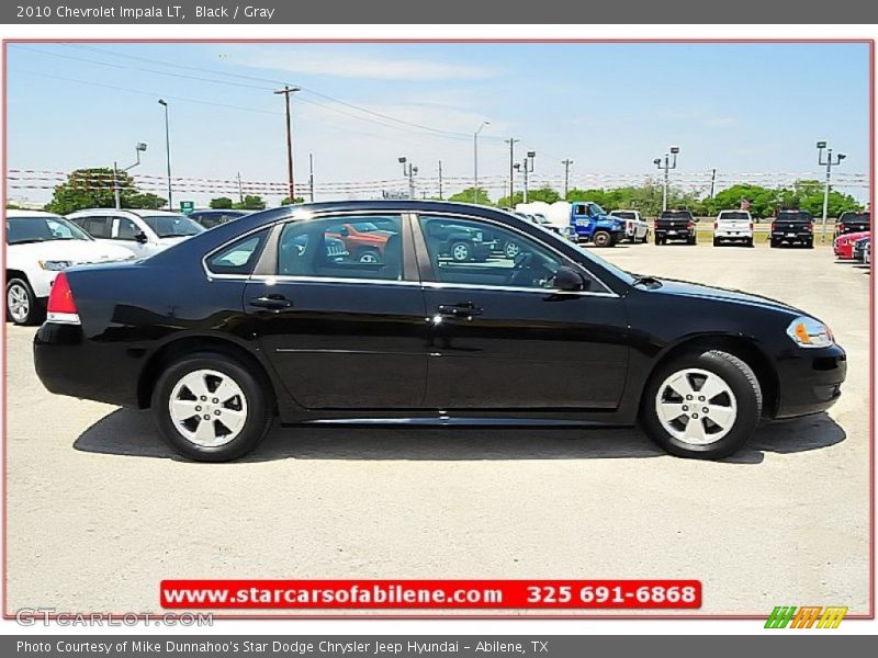 Black / Gray 2010 Chevrolet Impala LT