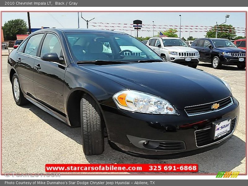 Black / Gray 2010 Chevrolet Impala LT