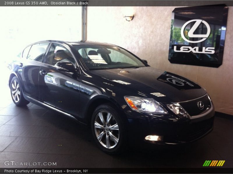 Obsidian Black / Black 2008 Lexus GS 350 AWD