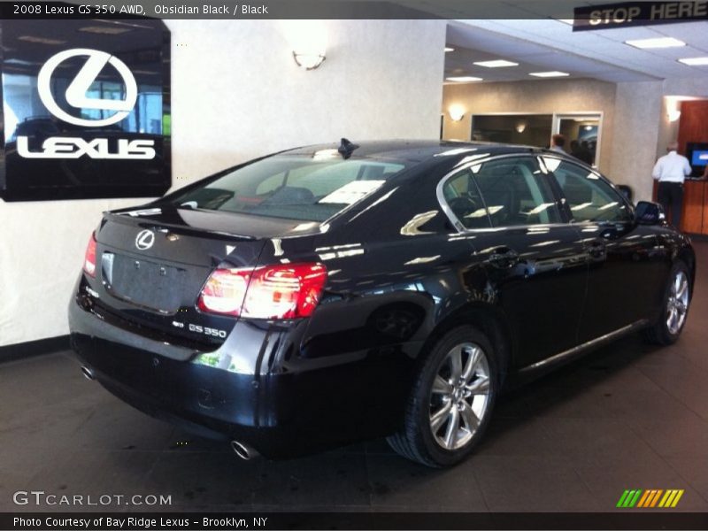 Obsidian Black / Black 2008 Lexus GS 350 AWD