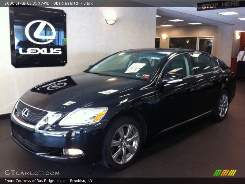 Obsidian Black / Black 2008 Lexus GS 350 AWD