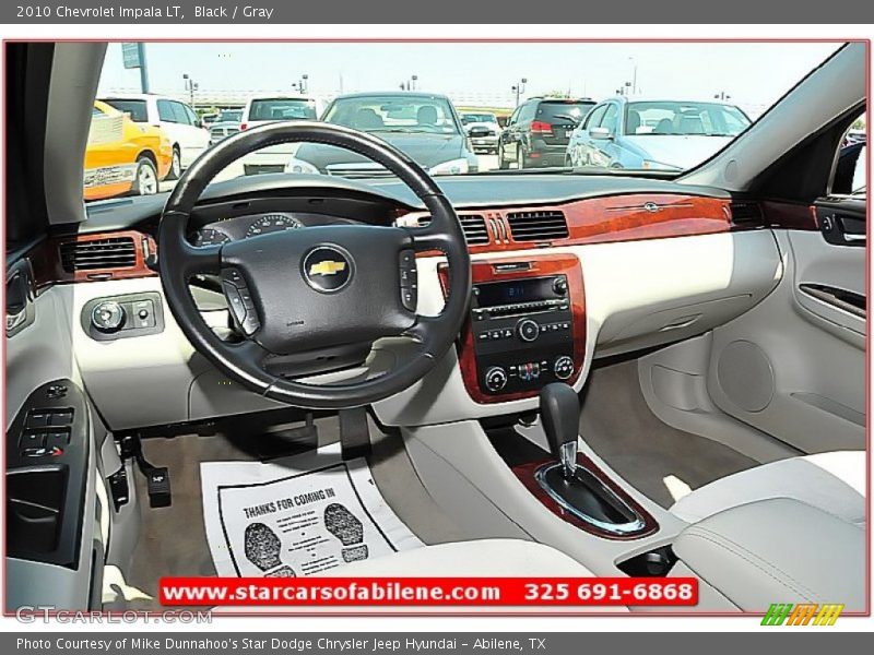Black / Gray 2010 Chevrolet Impala LT
