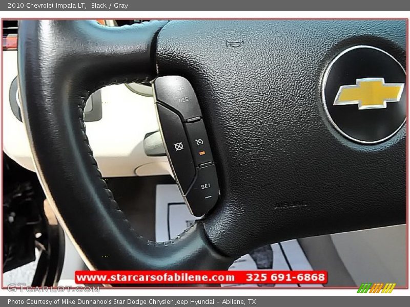 Black / Gray 2010 Chevrolet Impala LT