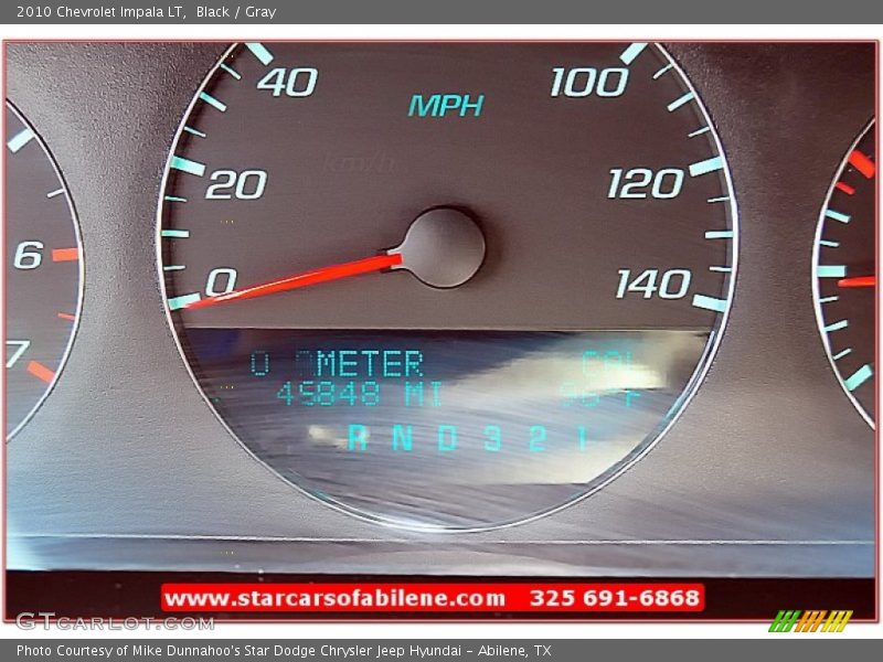 Black / Gray 2010 Chevrolet Impala LT