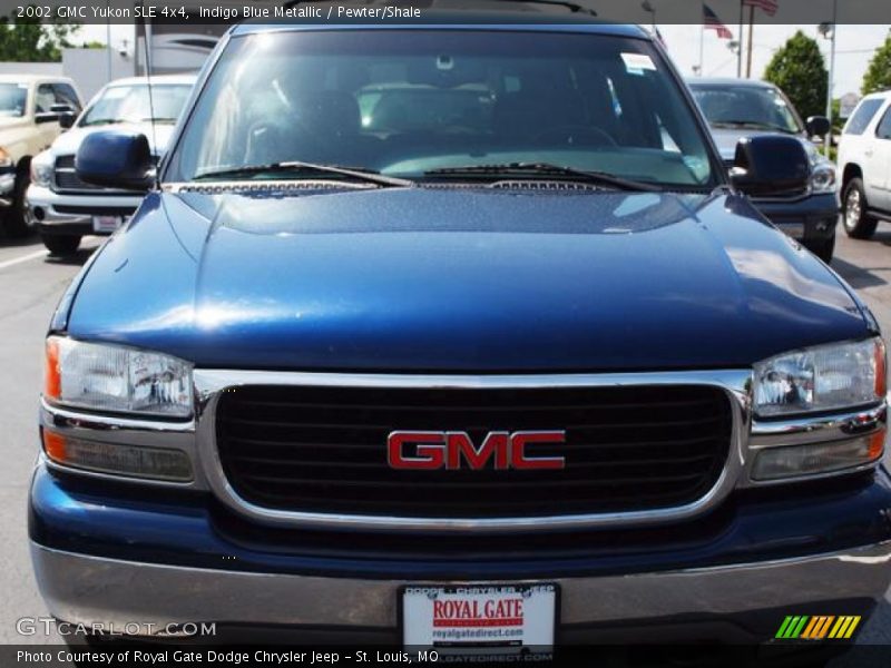 Indigo Blue Metallic / Pewter/Shale 2002 GMC Yukon SLE 4x4