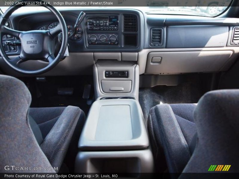 Indigo Blue Metallic / Pewter/Shale 2002 GMC Yukon SLE 4x4