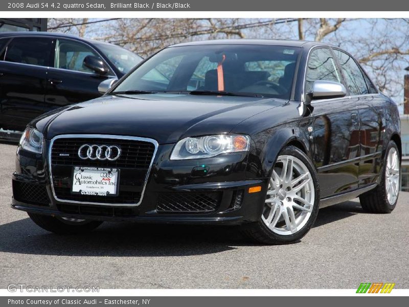 Brilliant Black / Black/Black 2008 Audi S4 4.2 quattro Sedan