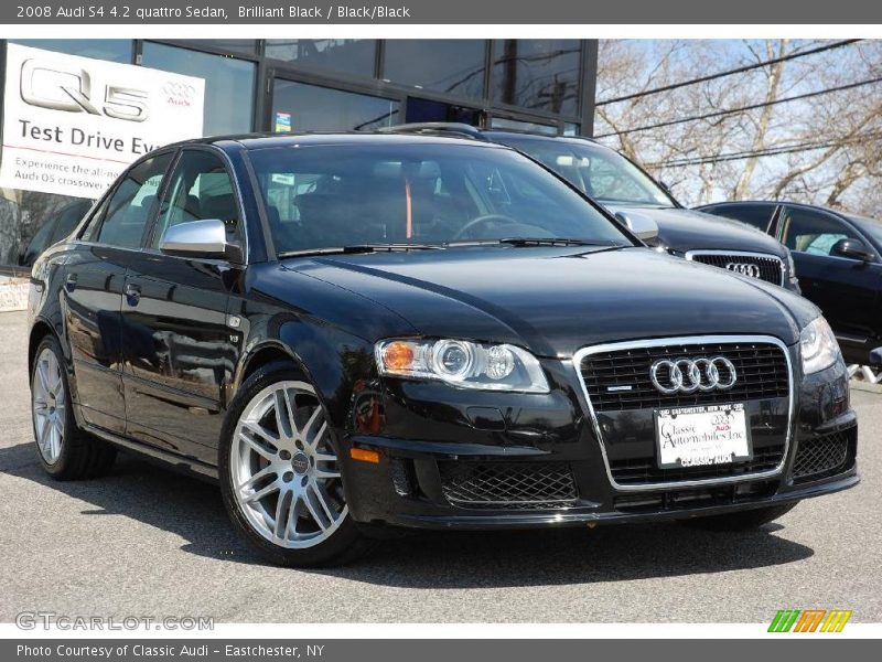 Brilliant Black / Black/Black 2008 Audi S4 4.2 quattro Sedan
