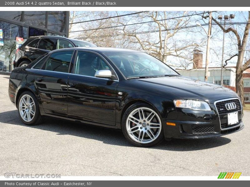Brilliant Black / Black/Black 2008 Audi S4 4.2 quattro Sedan