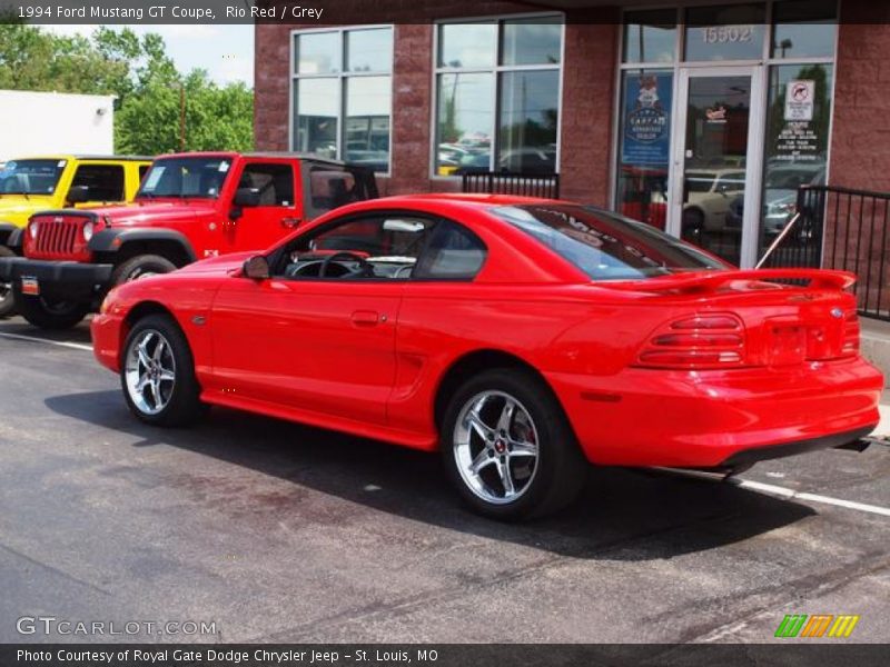 Rio Red / Grey 1994 Ford Mustang GT Coupe